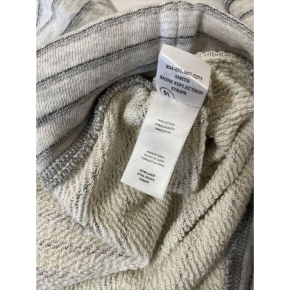 Rails Men's Smith Hoodie Nautical Gray Rhine Stripe Pocket NEW $118 NWT Size XL - Picture 8 of 8